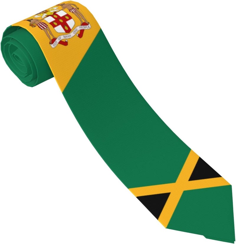 AKMCBSH National Flags Tie Comfortable Soft Novelty Necktie Unisex for Weddings Party Birthday Gift - Image 1